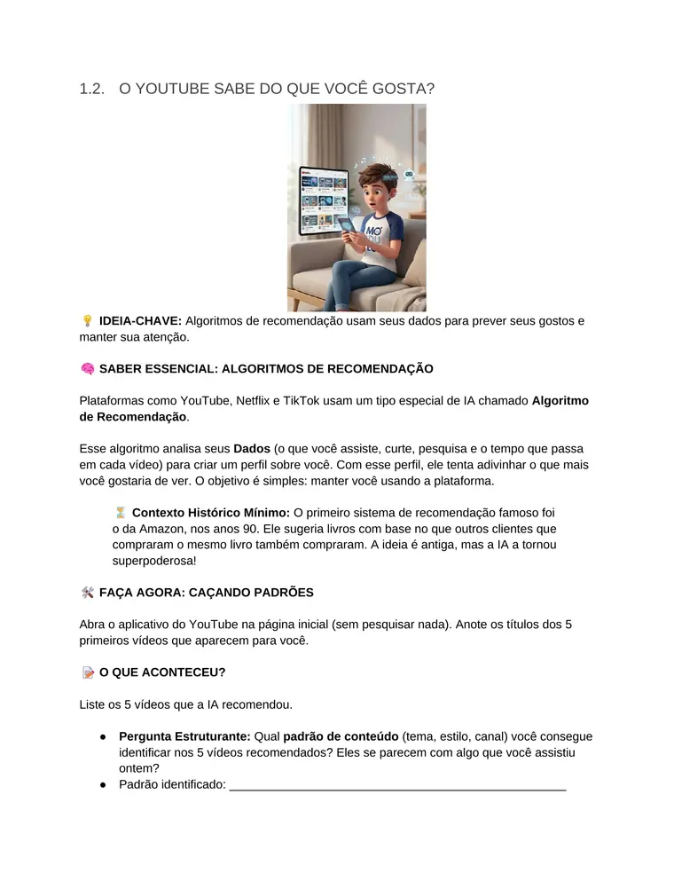 Página do livro sobre algoritmos de recomendação