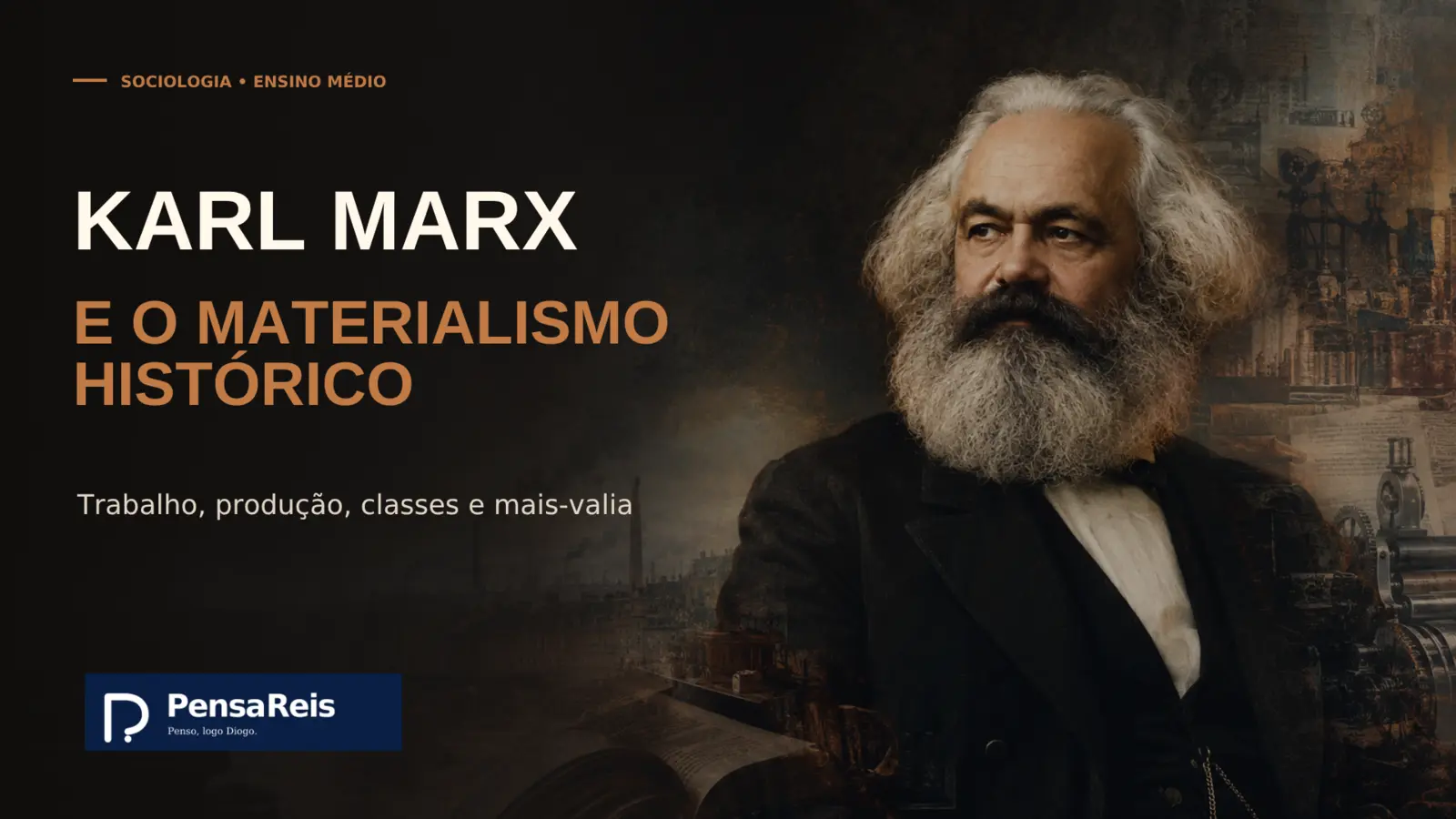 Capa da apresentação Karl Marx e o materialismo histórico