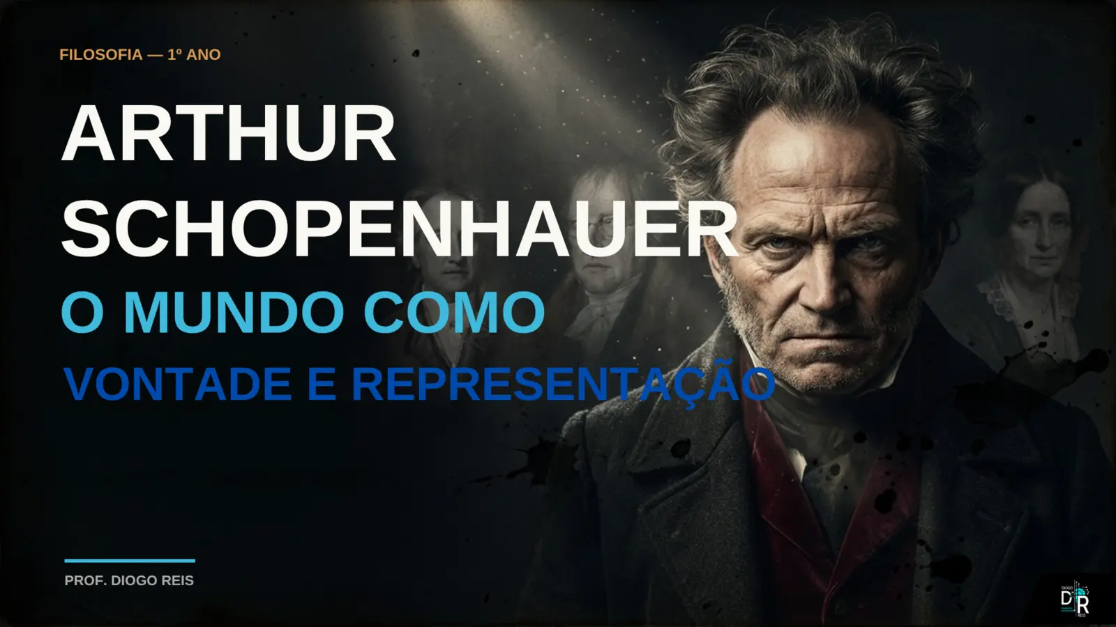 Capa da apresentação Arthur Schopenhauer: o mundo como vontade e representação
